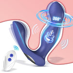 Anal Sex Toy Prostate Massager Vibrator with Remote Control, Adult Sex Toys and Games, Butterfly Vibrators for Perineum & Prostate Massage, Rotating & Vibrating Butt Dildo Anal Plug Male Prostate Toy
