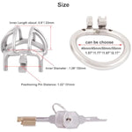 Stainless Steel Small Male Chastity Device Ergonomic Design Cock Cage S250 (1.97 Inch / 50Mm)