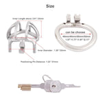 Stainless Steel Small Male Chastity Device Ergonomic Design Cock Cage S245 (1.77 Inch / 45Mm)