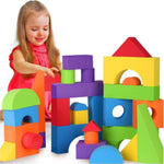 Large Building Foam Blocks For Toddlers – Giant Jumbo Big Building Blocks (30 Pieces)