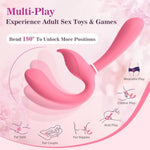 Strapless Strap On Double Dildo - Strapon Double Ended Anal Dildo With 3 Motors 10 Vibrations, 3-In-1 Lesbian Sex Toys G Spot Wearable Vibrator With Remote Control, Adult Toys For Women Female Couples