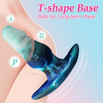 Knotted Anal Plug Realistic Dildo Wearable Butt Plug Anal Dilator (S)