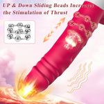 Sex Machine Thrusting Dildo Vibrator Adult Sex Toys For Women, Remote Control G Spot Clitoral Anal Vibrator With Sliding Beads 7 Thrusting Vibrating Modes, Realistic Dildo Sex Toy For Couple Solo Game