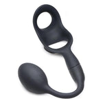 Alpha-Pro Alpha Pro 10X P-Bomb Silicone Cock & Ball Ring W/Anal Plug & Remote Control