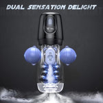 Male Masturbator Penis Pump - Male Sex Toys For Men With Strong Vacuum Pump & 5 Sucking 9 Vibrating Modes, Lcd Display Adult Toys Pocket Pussy For Men App Control 3D Sleeve Pumps & Enlargers