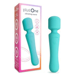 Wand Vibrator For Solo Or Partner Play, Muscle Relaxation, Sex Toy Made Of Body-Safe Silicone, Waterproof, Rechargeable, Handheld Massager With 10 Vibration Settings, Teal