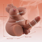 15Lb Bbw Shemale Sex Doll Trans Sex Toy With Realistic Dildo Vagina, 4 In 1 Male Masturbator Sex Doll With Penis Tight Anal Penetrable Lifelike Big Dildos Transsexual Torso For Women Men Gay Couple