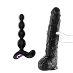 Vibrating Anal Beads + 17.3 Inch Long Realistic Huge Thick Dildo