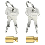 Stealth Chastity Device With Solid Brass Lock Core For Male Cock Cage Replacement Accessories (2 Set)