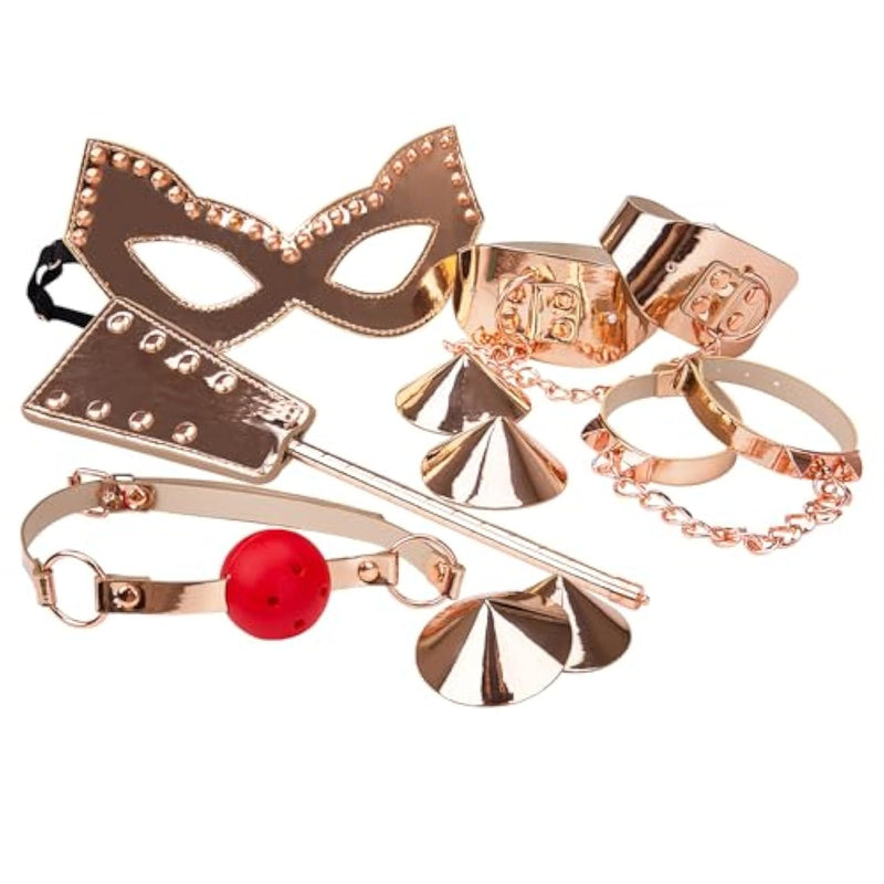 Bondage Kit Sex Toy Kit Bdsm Sex Handcuffs Sex Gags Restraints For Couple Handcuffs Restraints Spanking Paddle For Adults Sex Gift