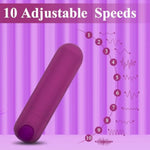 Upgraded Portable Cordless Handheld Massager with 10 Quiet Modes and Soft Silicone Design, Perfect for Travel or Home Use