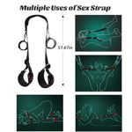 Sex Toy Pillow Cushion With Leg Strap, Sex Furniture For Bedroom For Couple Deep Position Support, Sex Sofa Velvet Inflatable Chair Pillow Adjustable Thigh Restraint Sling For Women Men And Couples