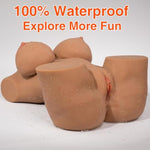 28.6 Lb Sex Doll Male Realistic Sex Toy 3 In 1 Britney (Ebony) & Sex Doll Care Kits Male Masturbators Sex Toys Care Sets (Wheat)