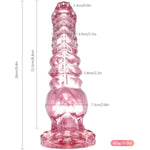 9.4In Monster Dildo Pink,Fantasy Tentacle Knot Dildo With Big Knot And Strong Suction Cup, Adult Sex Toys For Women Men Gay