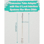Sex Machine M Metal Extension Rod Attachment 28.5Cm), Extension Tube For Automatic Sex Machines And Adult Toys With Quick Air Connector (11.22 Inch)