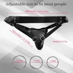 Strap On Dildo Harness Adult Sex Toys For Women Men Pegging Dildo,Adjustable Waist And Thigh Soft Nylon Vegan Leather Belt With 3 Size Metal O-Rings For Lesbian Gay Couple Vaginal Anal Play