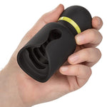 Boundless Flickering Stroker - Rechargeable Vibrating Adult Male Pleasure Toy - Black