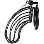 Male Chastity Cage - Large Metal Cock Cage Chastity Device Locked With 3 Sizes Rings And 2 Keys, Adult Sex Toys & Games For Men Penis Exercise And Abstinence, Black