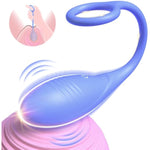 Adult Sex Toy, Vibrator For Women Clitoral Anal Sex Pleasure, 9 Powerful Stimulation Modes, Rechargeable Silicone Egg Vibrator With Ring Pull, Couple Vibrator
