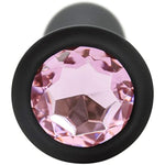 Spice Up Intimate Moments With Our Decorative Jewel Butt Plug - Perfect For Anal Play & Intercourse | Double-Sided Gem | Water-Based Lubricant Recommended | Easy To Clean & Store | Small Pink