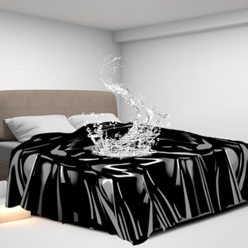 Bdsm Waterproof Sex Sheets Sex Toys, Mess-Proof Sheets For Sex Games, Reusable Playtime Bed Sheets Sex Furniture For Bedroom, Adult Sex Things For Couples Kinky (1 Pack, Black)