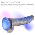 8.66 Inch Realistic Huge Silicone Dildo For Women? Big Dildo With Strong -Suction Cup?Adullt Toys For Women Pleasure Dildo ?Dildo For Men (8.66 Blue Gold)