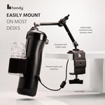 The HANDY Handsfree Desk Mount Sex Toy - Automatic Male Masturbator with Clamp Holder - Adjustable Arm Mount