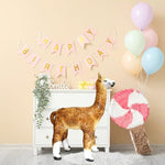 30 Inch Inflatable Alpaca Party Favor with Balloon Arch & Backdrop Party Supplies