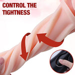 Mens Sex Toys Male Masturbator, Vibrating Masturbator Squeezable Pocket Pussy For Men With 7.5" Depth Lifelike Textured Vagina, Plump And Soft Fleshy Masturbating Stroker Toys, Adult Sex Toys For Men