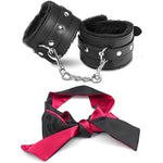 Fluffy Bdsm Handcuffs Sex Eye Satin Mask Blindfold Mask Bdsm Kit For Couples Sm Blindfold Sex Handcuffs Toy Adult Sex Handcuffs Bdsm Starter Kit