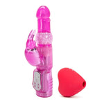 Heart Pleasure Air Clitoris Sucker & Jessica Rabbit Vibrator Pink - Female Sex Toys Bundle