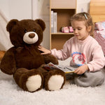 Teddy Bear Plush Giant Stuffed Animal Teddy Bear Love 36 Inch Chocolate