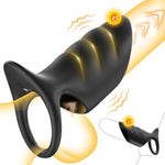 Vibrating Cock Ring Penis Sleeve Vibrator, 10 Vibrations Penis Extender Adult Sex Toys For Men Penis Testicles G Spot Stimulation Penis Ring Vibrator, Couples Sex Toys Male Erection Female Pleasure