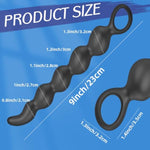 Sex Toys Anal Beads Plug- Sex Toy Silicone Dildo Prostate Massager For Men, Female G-Spot Stimulator, Adult Anal Butt Plug Training Sex Toys For Men Women & Couples, Unisex Anus Sex Toys