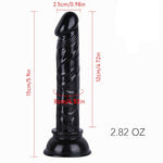 Mini Cute 4.72 Inches Realistic Dildo for Beginners, Anal Dildos Lifelike Fake Penis for G spot Stimulator Anal Plug Training Sets, Adult Sex Toys for Women/Men/Gay (Black)