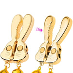 Women'S Nipple Clamps Rabbit Roller Mimi Clip Bdsm Stimulator Sex Toys For Female Sexual Pleasure