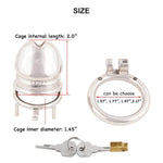 Male Comfortable Cock Cage Stainless Steel Chastity Device For Sm Penis Exercise Sex Toys J5245 45Mm