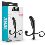 Sex Toys - Anal Adventures Prostate Stimulator - 5Inch Smooth Curved Plug For Enhanced Orgasm & P-Spot Stimulation - Comfortable & Body-Safe - Hands-Free - Men, Women & Couples - Black