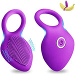 Vibrating Cock Ring,Rechargable Silicone Stretchy Penis Rings With 10 Intense Vibration Modes For Men Couples Pleasure,Male Erection Enhancing And Female Clit Vibrators