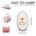 Egg Male Masturbators for Penis Training,Textured Stroker Pocket Pussy Stretchable Stimulator Sleeve with Strong Suction, Realistic Portable Anal Sex Toys for Men?Virgin Vagina?