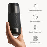 Pow Black Male Masturbator & Ghost Black Textured Reversible Penis Stroker - Sex Toys For Men Bundle