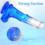 10 inch Thick Colorful Dildos, Soft Fantasy Dildo Sex Toys with Suction for Women, Men G spot