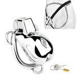Hollow Chastity Cage With 3-Way Fixed Adjustable Belt, Male Chastity Belts Devices Adult Sex Toys, Smooth One-Piece Design, Penis Cage For Men Sm Bondage (45Mm)