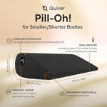 Pill-Oh! Premium Intimacy Pillow For All Couples - Canada'S Inclusive Intimacy Cushion - Sensual Positioning Wedge For Enhanced Comfort (Color: Midnight - Supersoft Velvet)