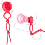 Penis Ring Adult Sex Toys - Silicone Adjustable Male Cock Ties For Erection Enhancing, Long Lasting Stretchy Penis Clamp Cock And Ball Ring For Men,With Cock Ties Clitoris Vibrator