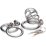 The Pen Deluxe Stainless Steel Locking Chastity Cage