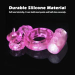 Vibrating Penis Ring With Bullet Vibrator Cock Ring Dual Rings For Men Adult Sex Toys Women Clitoral Stimulator Waterproof Couple Sex Toys