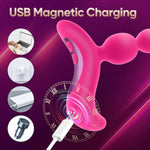 Vibrating Anal Beads Butt Plug - Sex Toys For Women And Men Anal Vibrator, Anal Toys Wand Prostate Massager, Adult Toys Vibrater Sex Novelties G Spot Dildo Sexual Pleasure Tools For Couples (Pink)