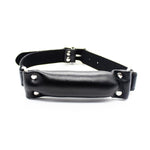 Soft Leather Dog Bone Open Mouth Gag Bdsm Padded Pillow Mouth Gag Restraints Puppy Game Bondage Bite Gag Adult Sex Toys (Black)