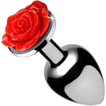 Red Rose Anal Plug- Medium